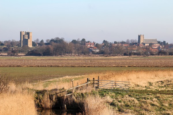 Orford from the river wall Photo of Orford